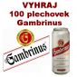 Soutěž o 100 plechovek s pivem Gambrinus