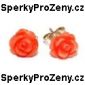Soutěž o Náušnice Korál růžičky růžové z eshopu www.SperkyProZeny.cz